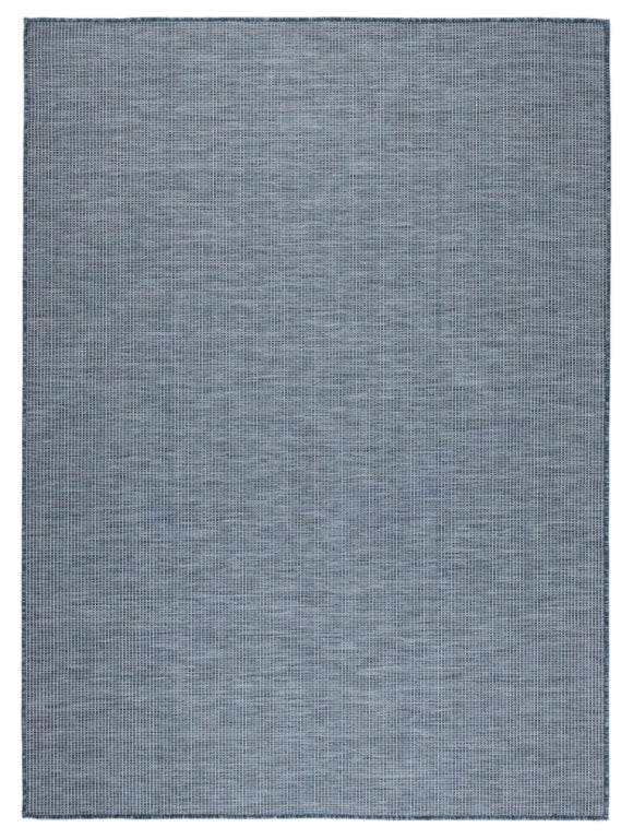 Abstract Modern Blue Outdoor Rug