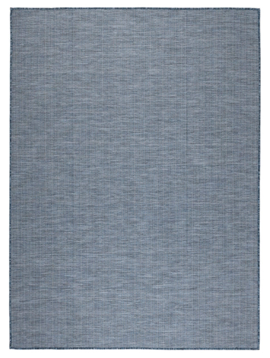 Abstract Modern Blue Outdoor Rug