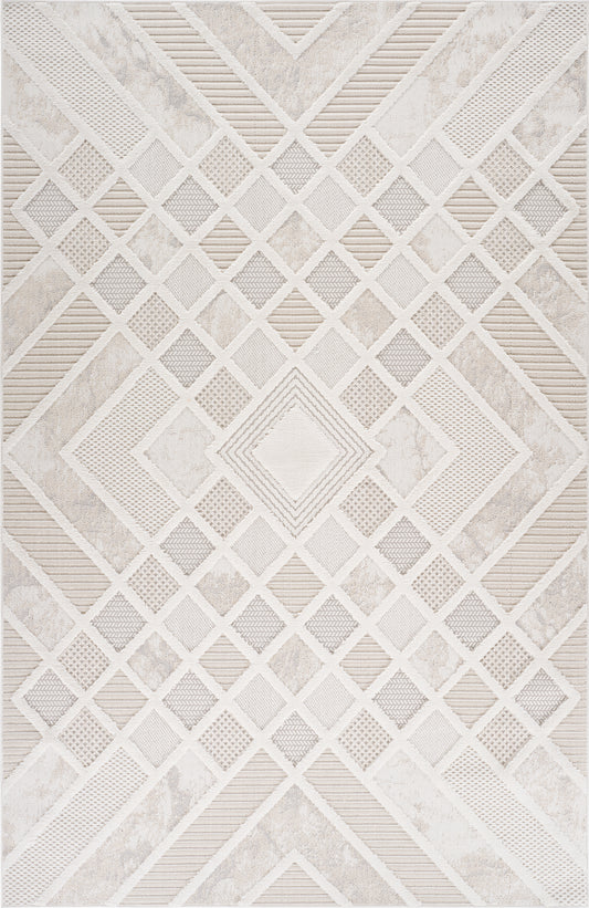 Maison Modern Geometric Cream Rug