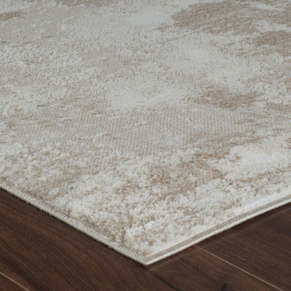 Tapis beige moderne abstrait Nomad