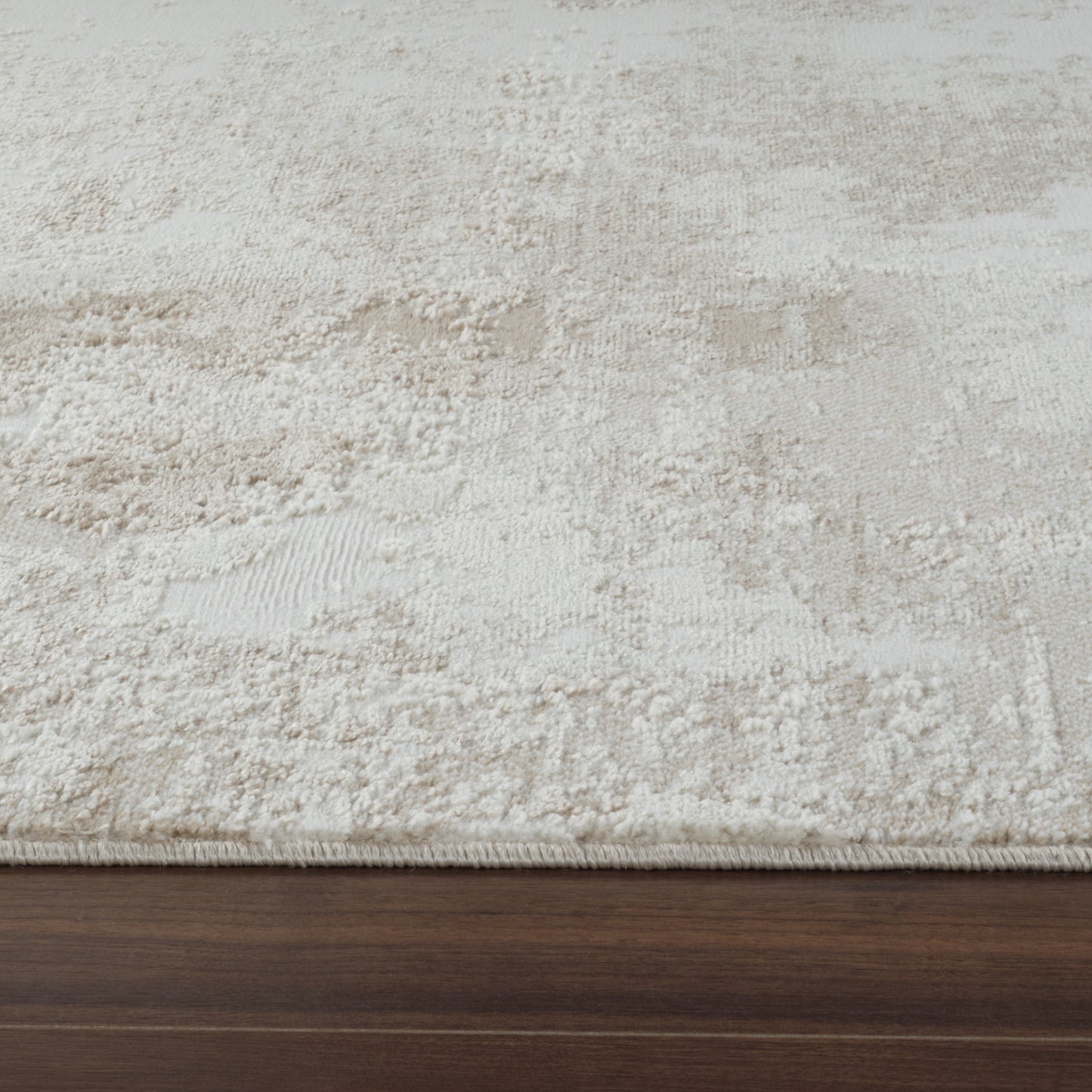 Tapis beige moderne abstrait Nomad