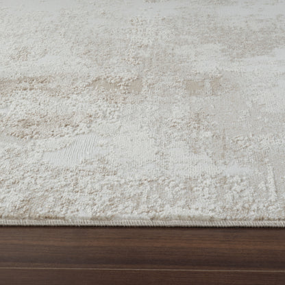 Tapis beige moderne abstrait Nomad