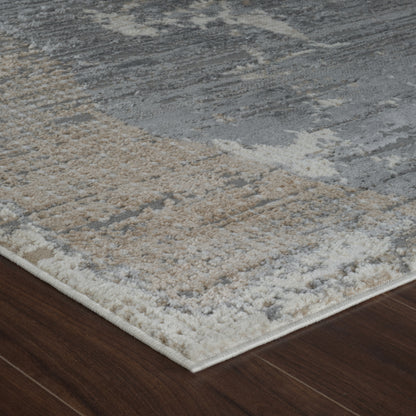 Tapis crème moderne abstrait Nomad