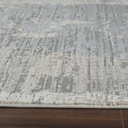 Tapis crème moderne abstrait Nomad