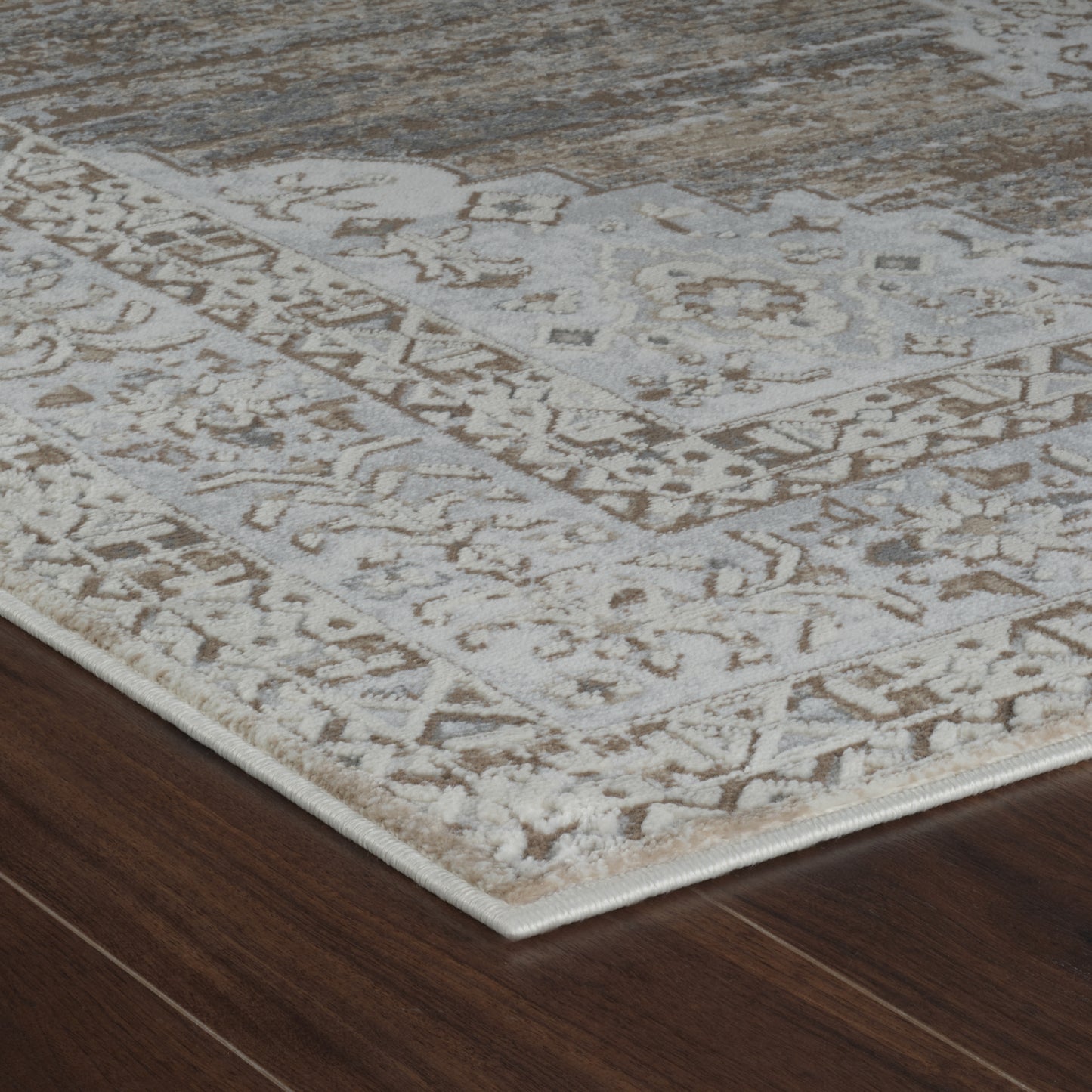 Tapis beige vieilli vintage Nomad