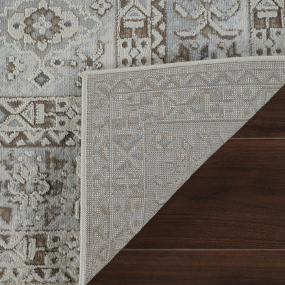 Tapis beige vieilli vintage Nomad