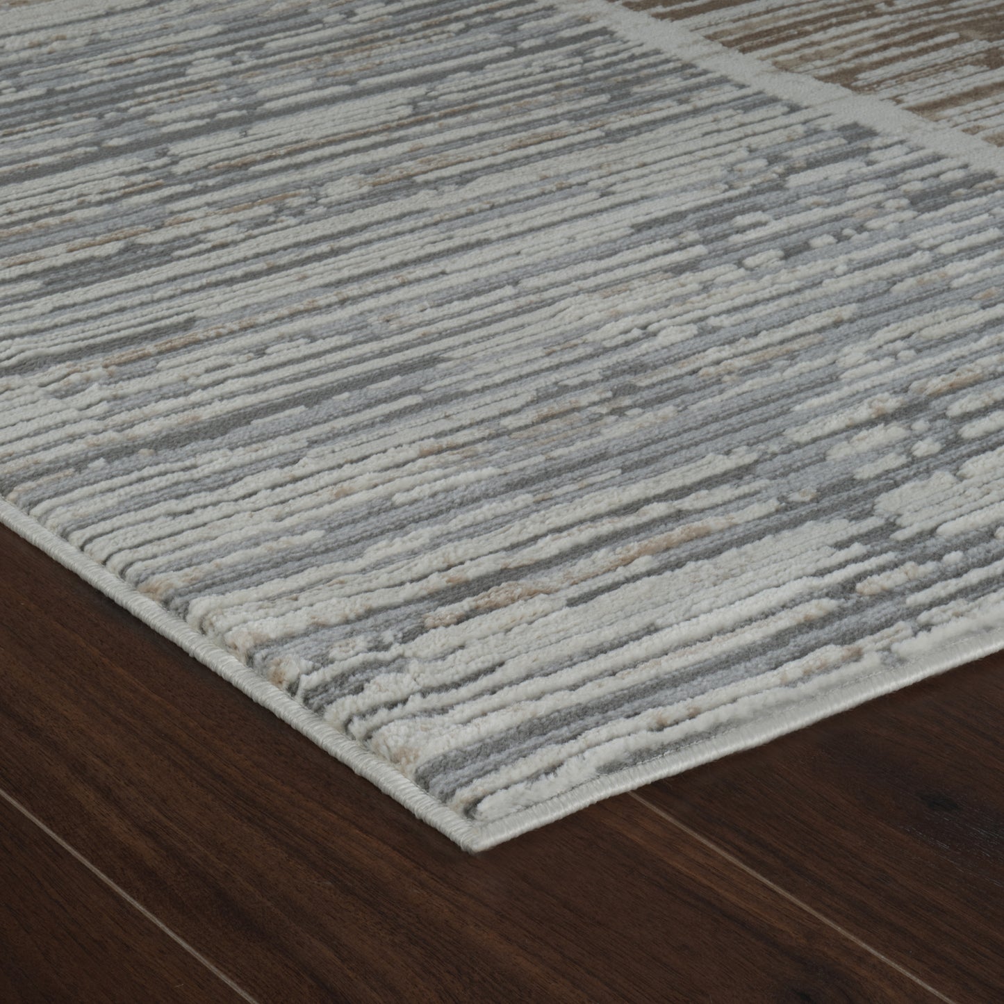 Tapis beige moderne abstrait Nomad