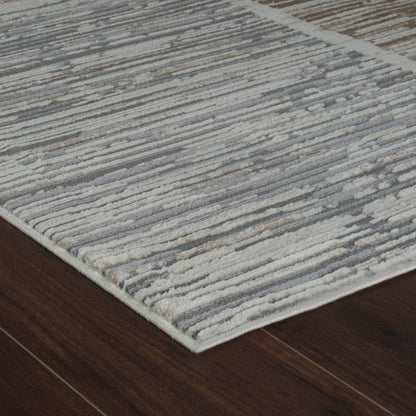 Tapis beige moderne abstrait Nomad