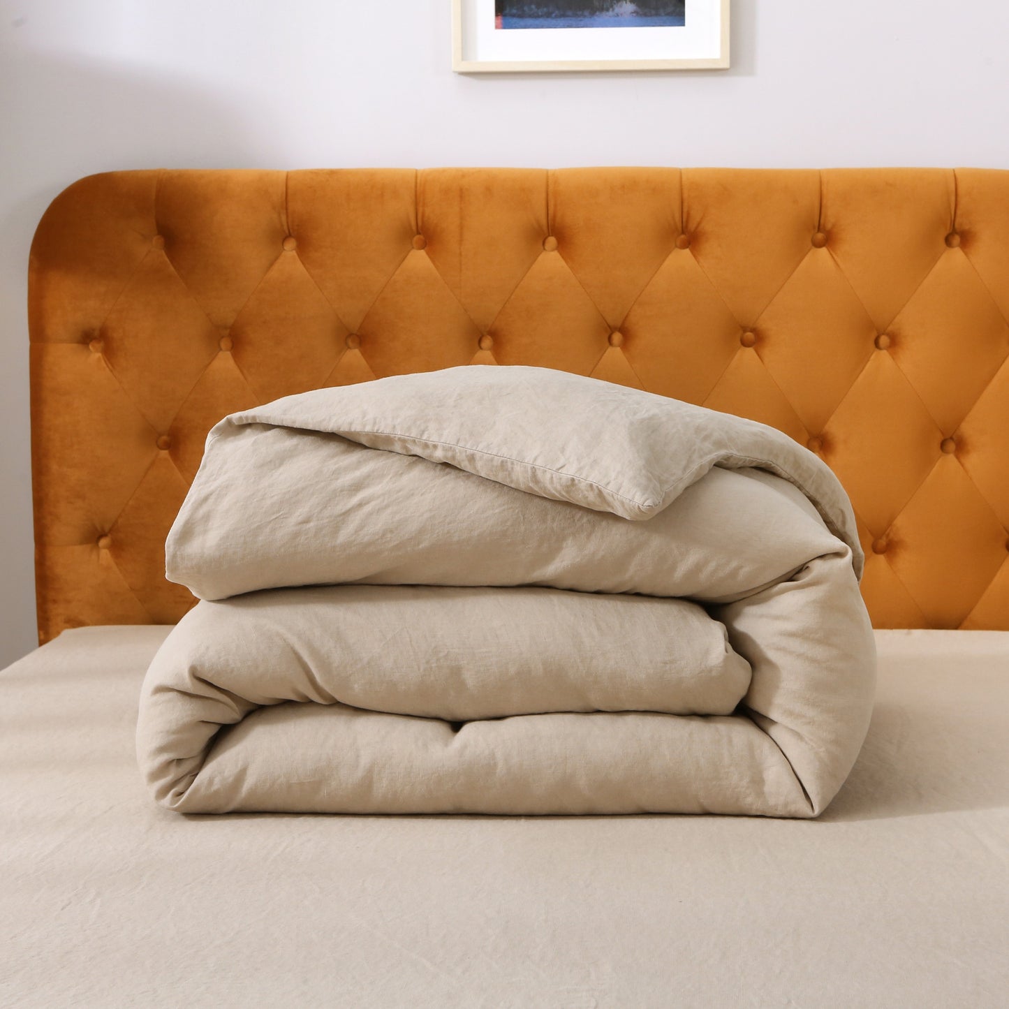 Rug Branch French Linen Khaki Duvet Cover