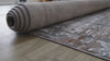 Kora Distressed Geometric Transitional Brown and Grey Indoor Rug