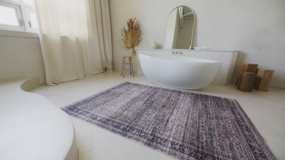 Tapis marron transitionnel persan Emir