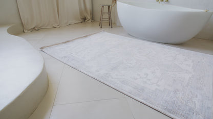 Alfombra de transición marroquí boho para interiores