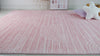 Luma Geometric Modern Pink and Cream Indoor Rug-5