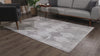 Nazira Damask Contemporary Grey Indoor Rug [AUC]