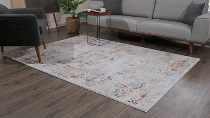 Alfombra de transición contemporánea para interiores.