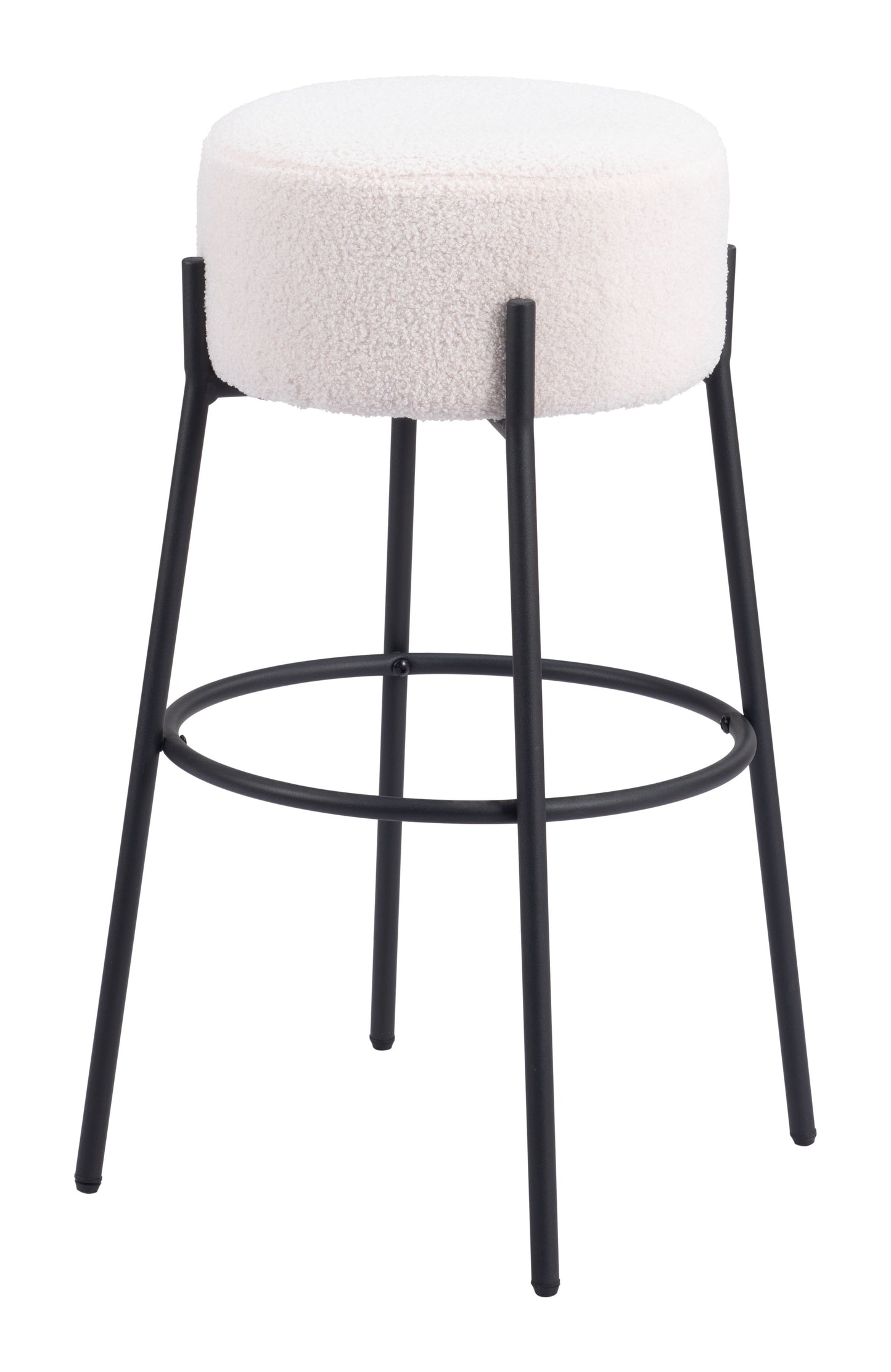 Tabouret de bar Blanche (lot de 2) Ivoire