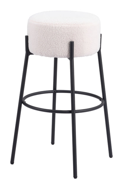 Tabouret de bar Blanche (lot de 2) Ivoire