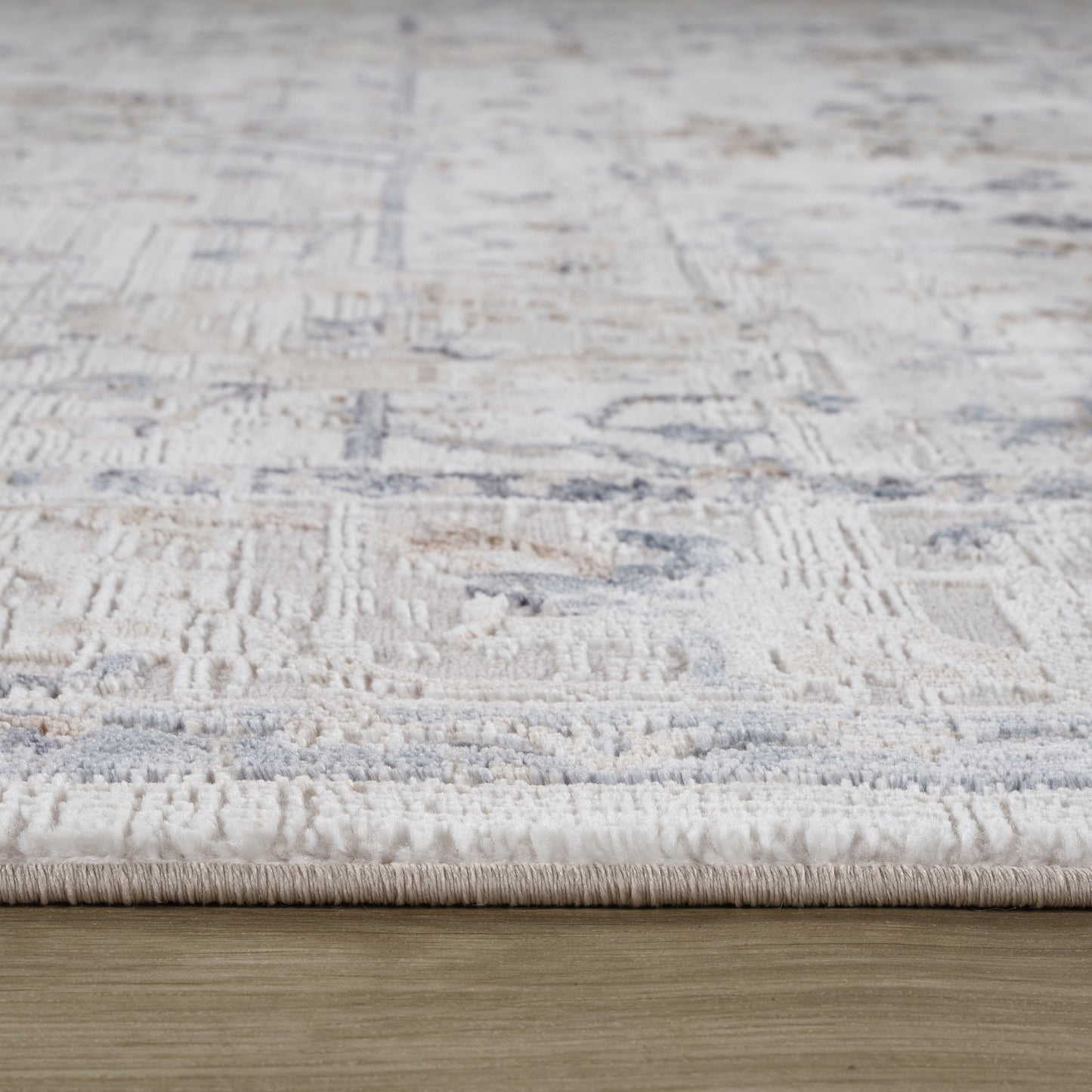 Tapis beige vieilli scandinave Atlas