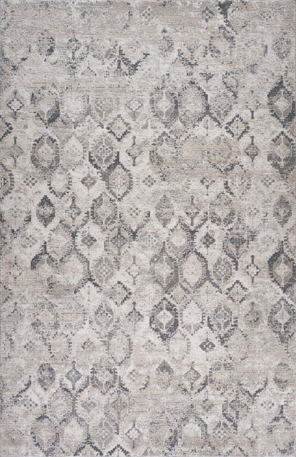 Tapis beige moderne fractal Atlas