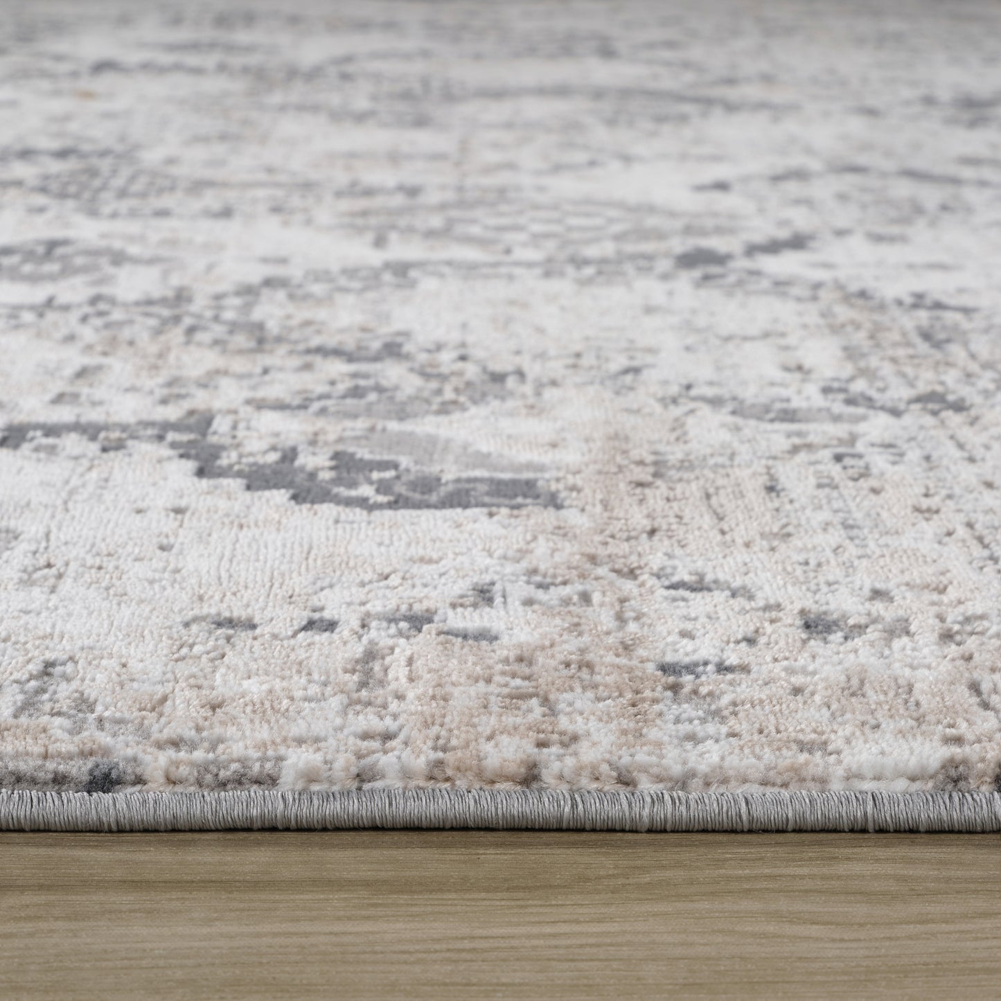 Tapis beige moderne fractal Atlas