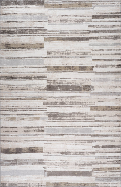 Tapis beige moderne abstrait Cadence