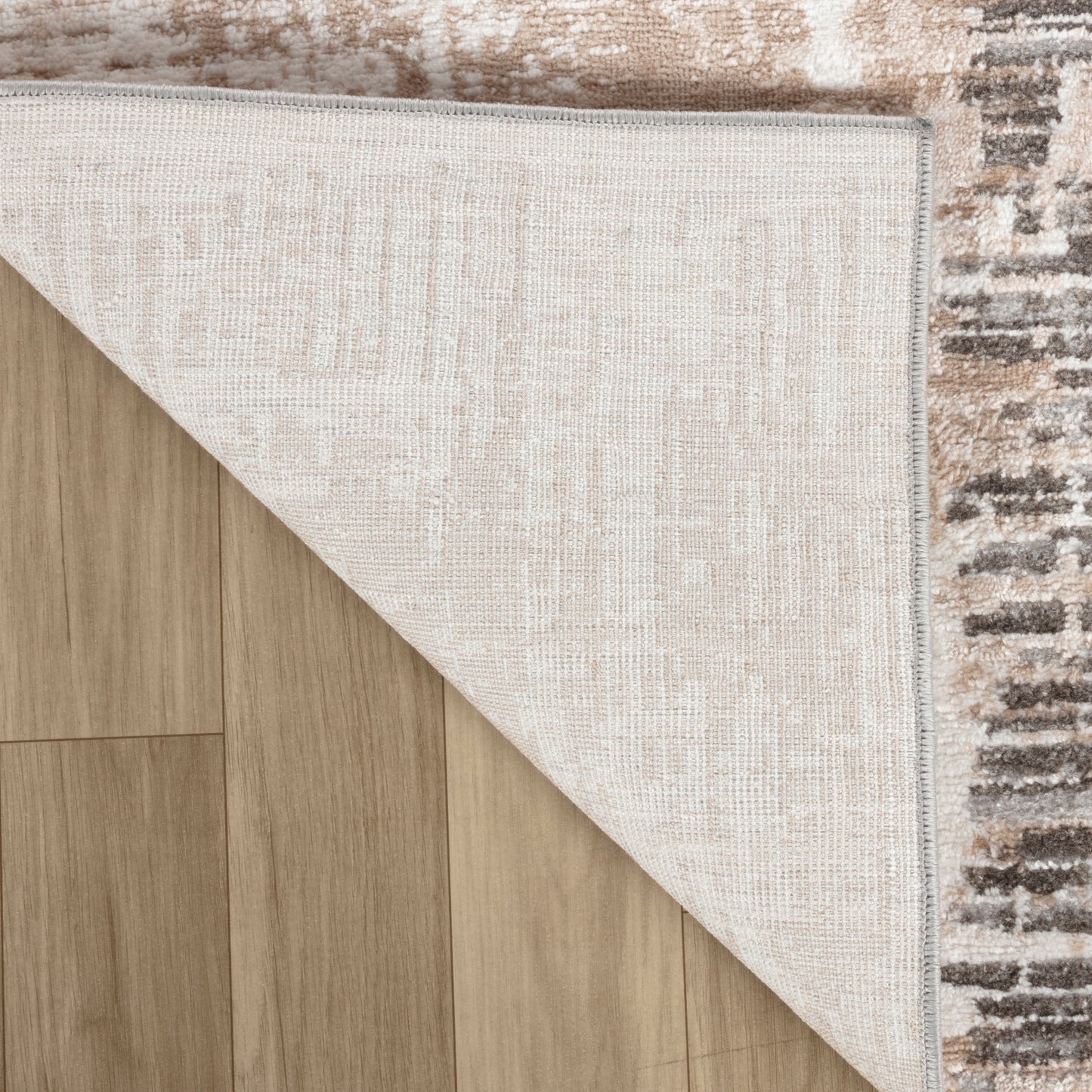 Tapis marron moderne abstrait Cadence