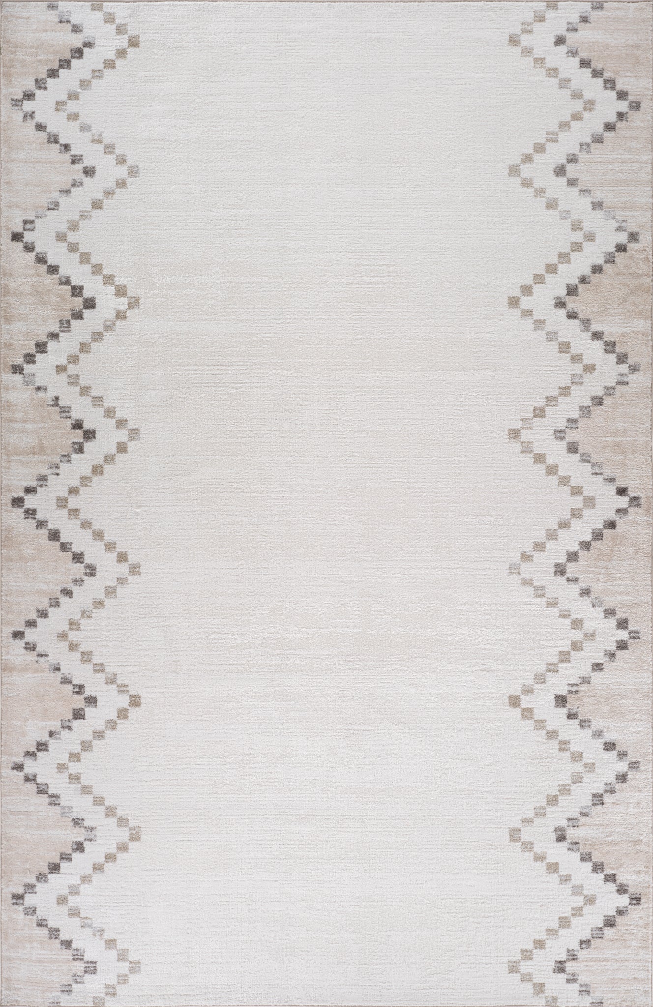 Beige Geometric Design Rugs Luma Geometric Contemporary Beige Indoor Rug