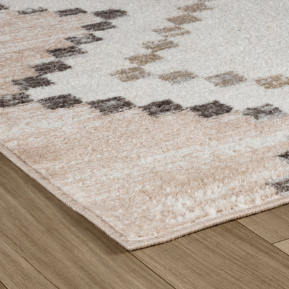 Tapis beige bohème abstrait Cadence