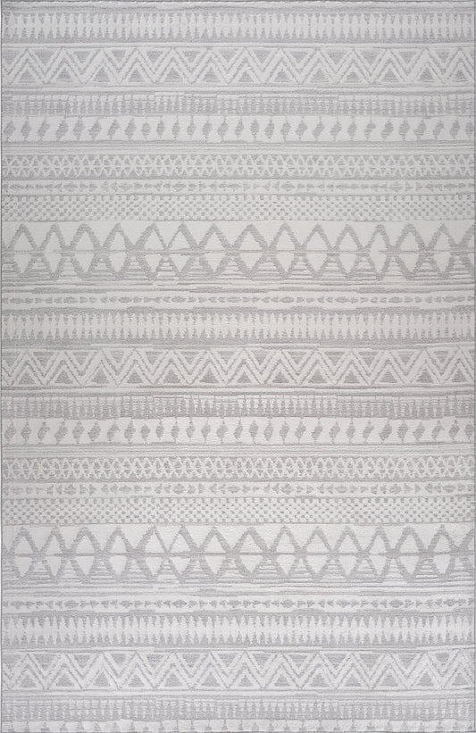 Cadence Abstract Boho Grey Rug
