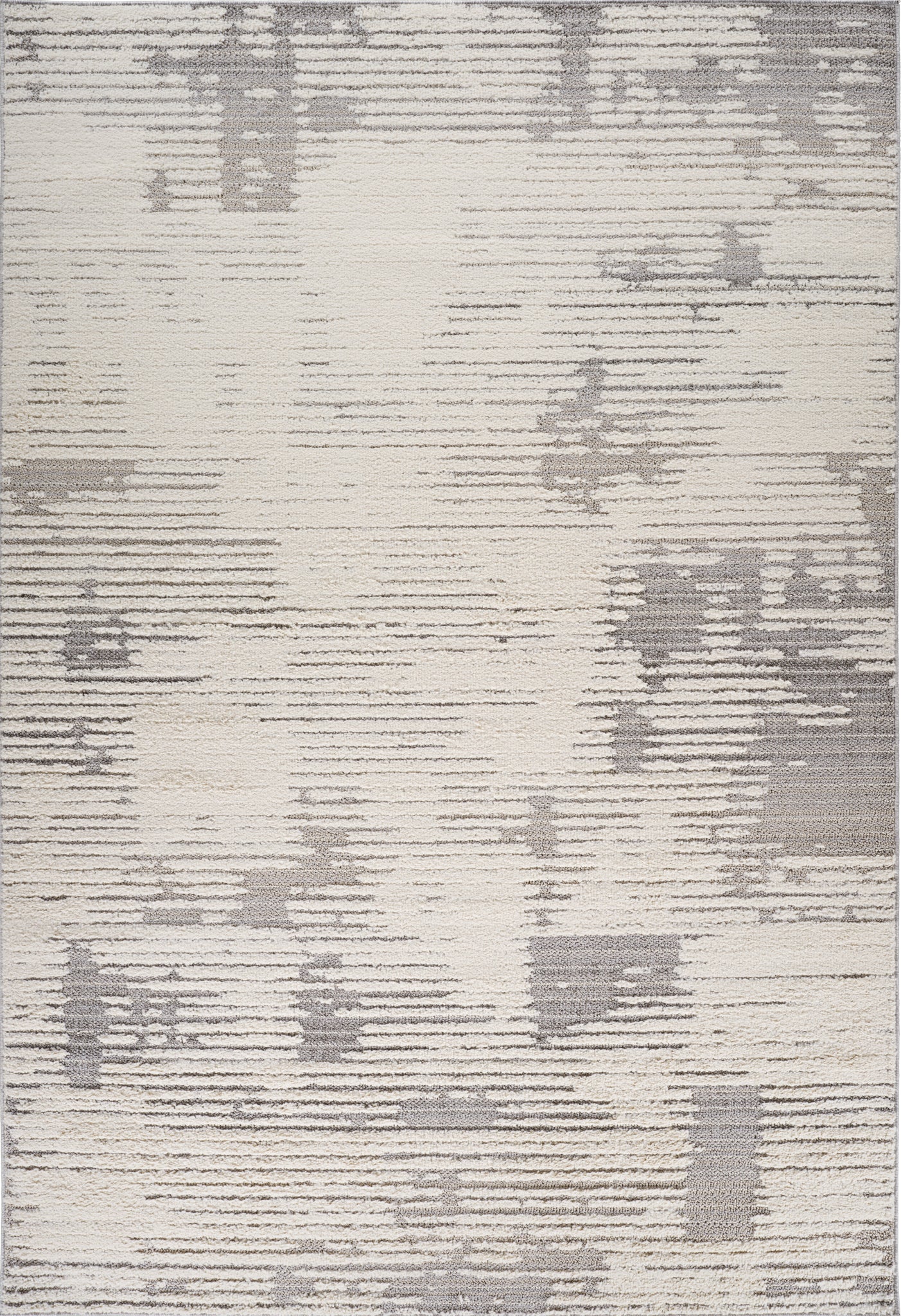 Cream Rug Area Abstract Kasumi Abstract Contemporary Cream and Grey Indoor Rug