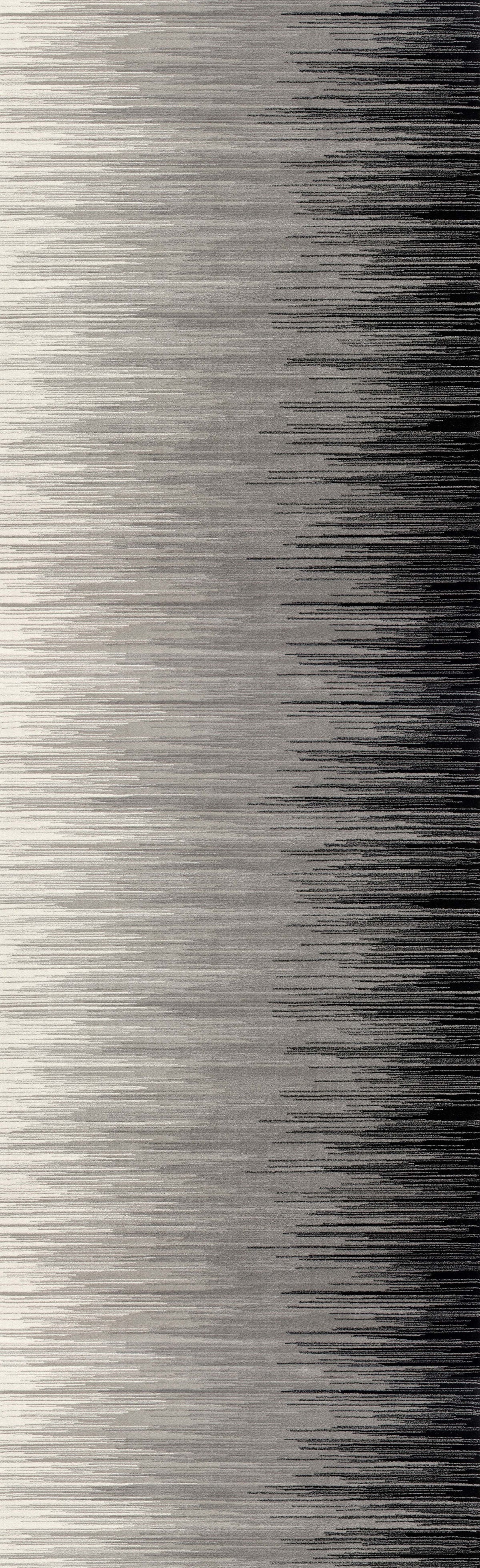 Ombra Abstract Contemporary Black and Grey Indoor Rug