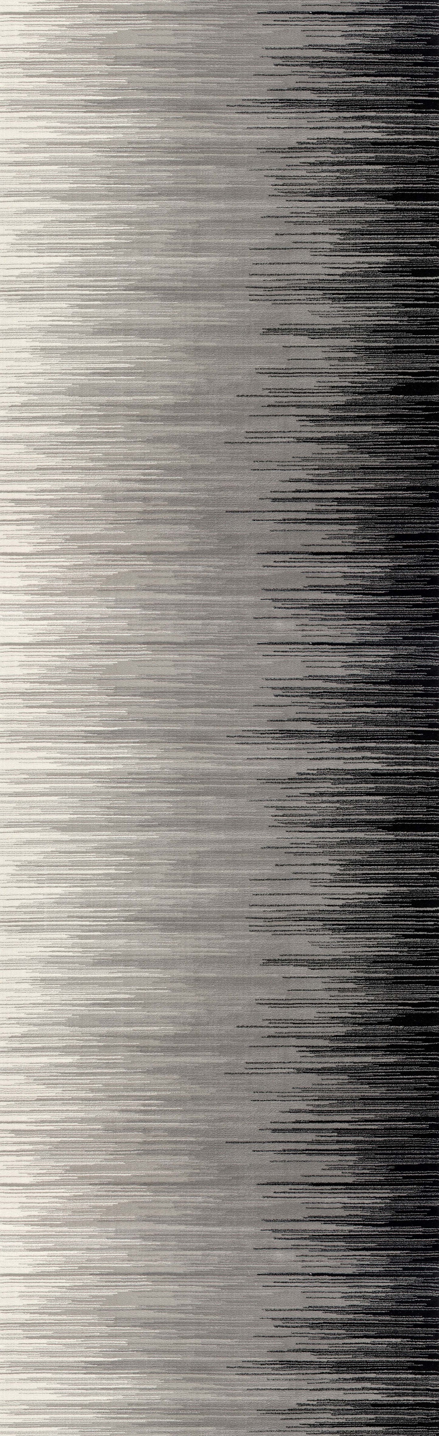 Montage Abstract Lines Black Rug