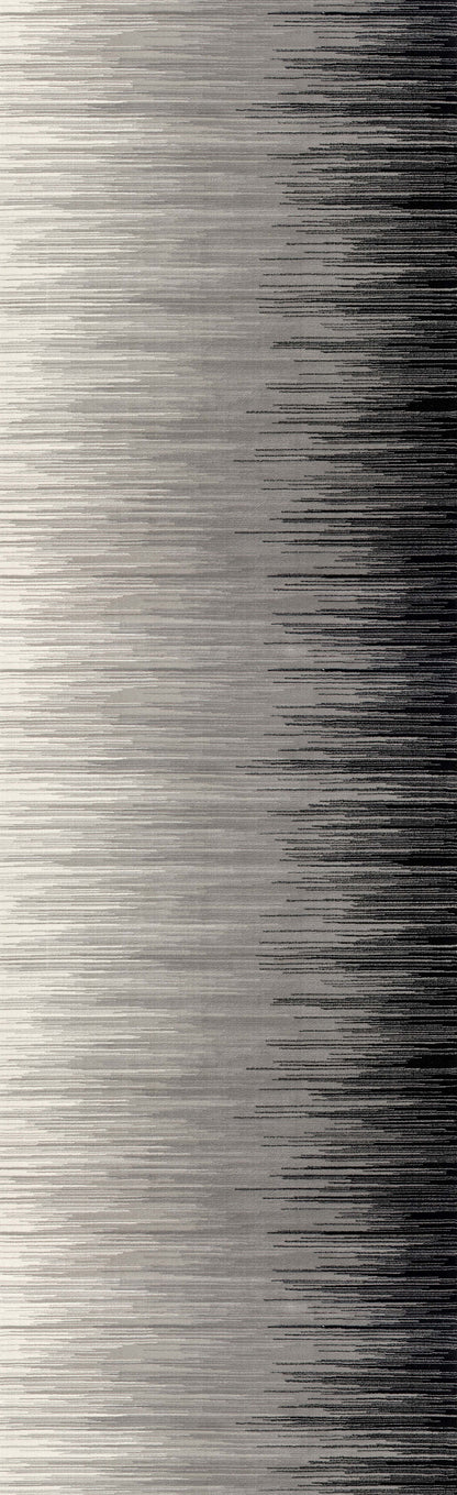 Montage Abstract Lines Black Rug