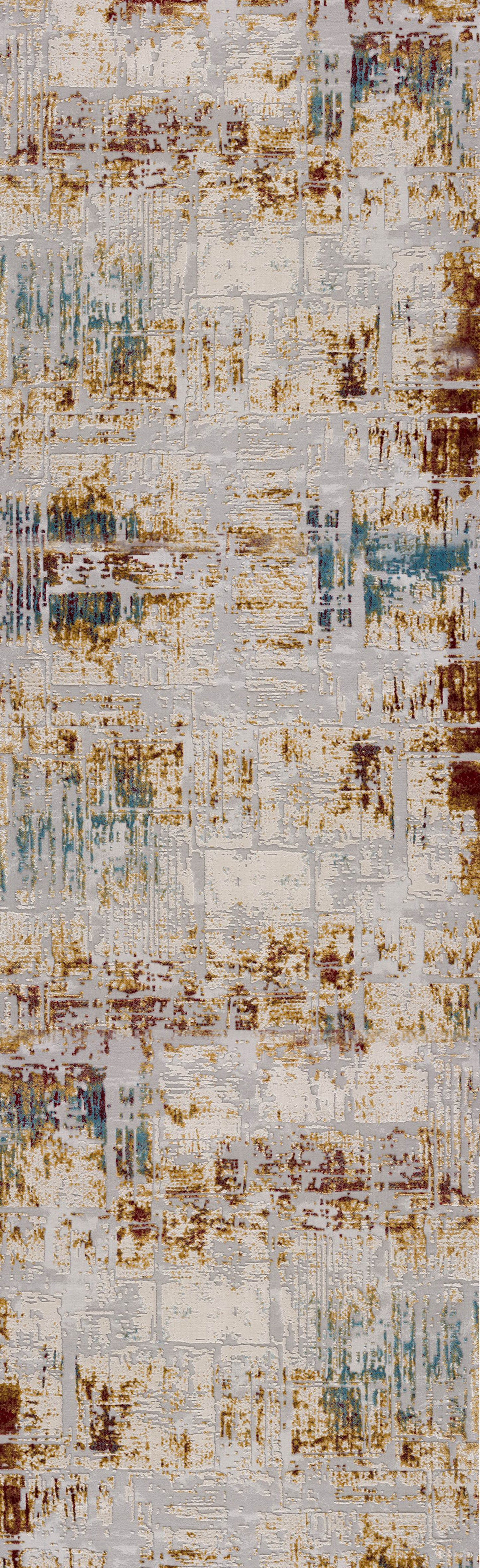 Tapis beige contemporain abstrait Vogue