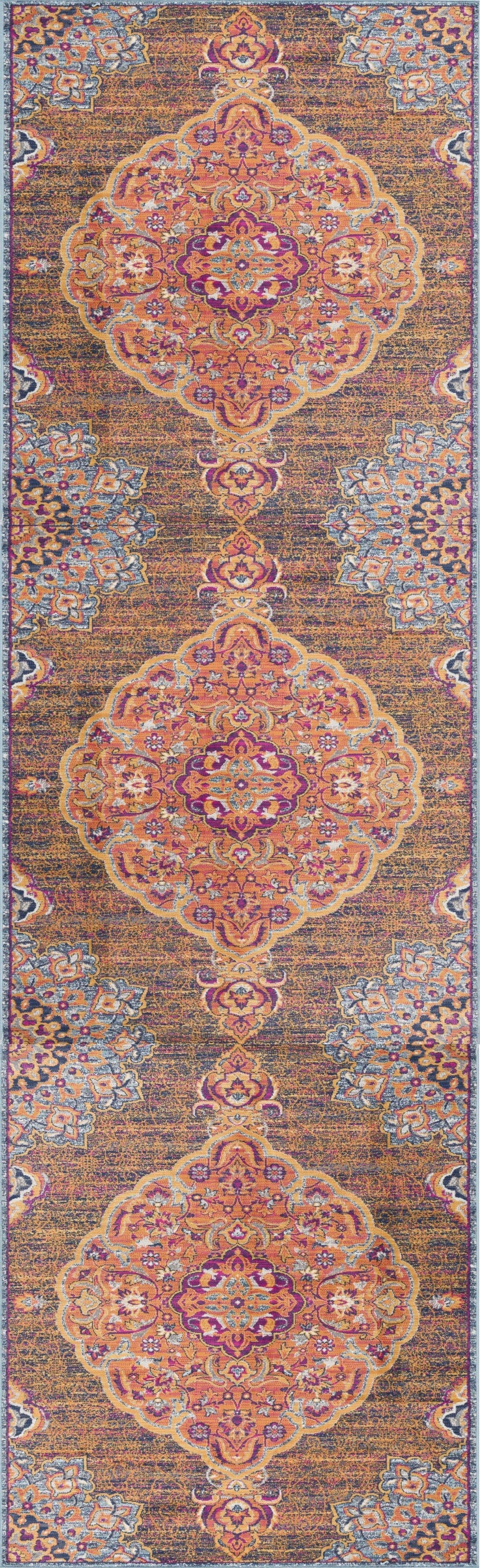 Tapis rouille moderne sud-ouest Savannah