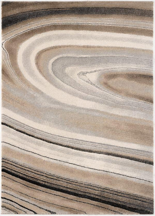 Alfombra de interior color crema abstracta moderna de la colección de felpa de Nueva Zelanda