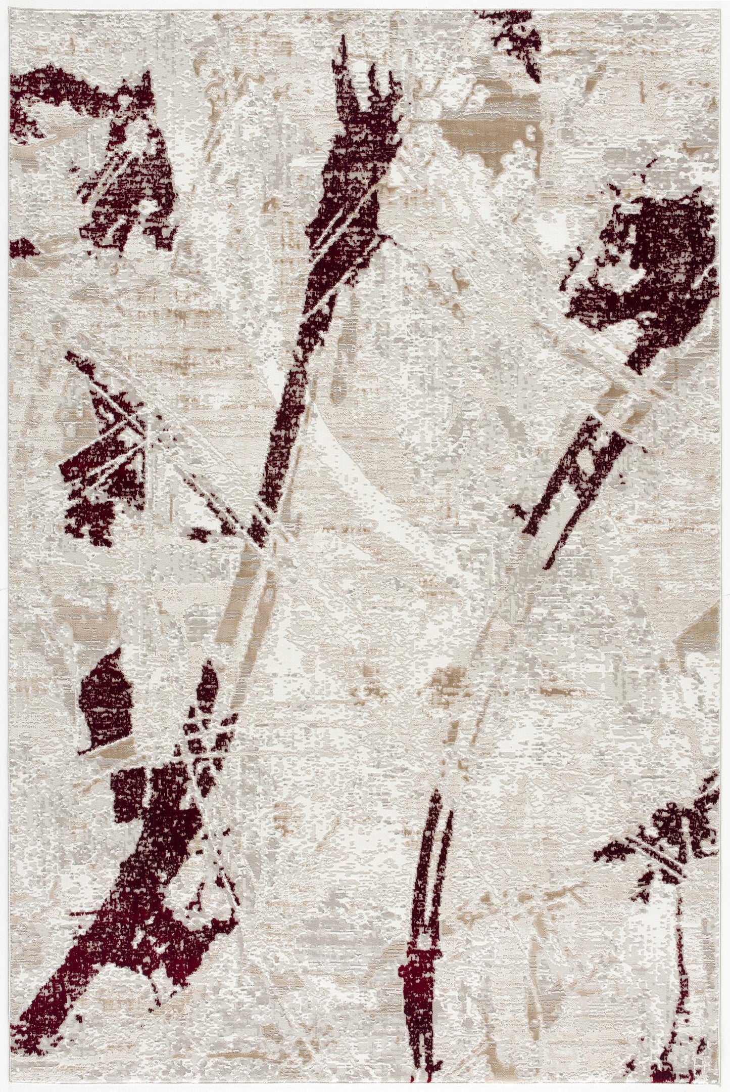 Tapis rouge contemporain côtier Cascade
