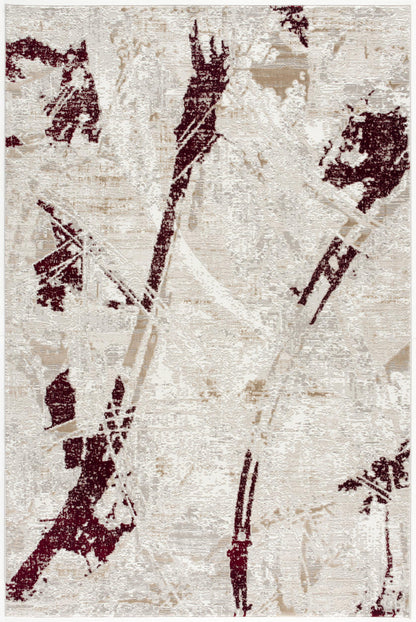 Tapis rouge contemporain côtier Cascade