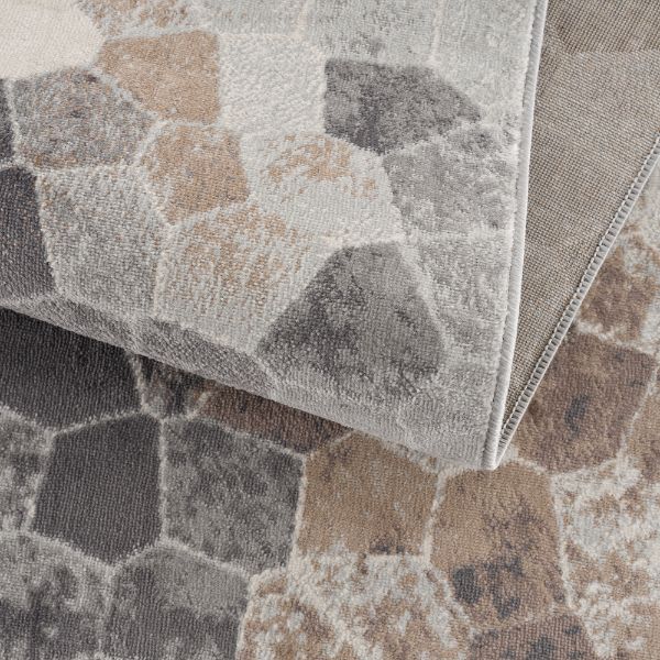 Havana Geometric Contemporary Grey Rug