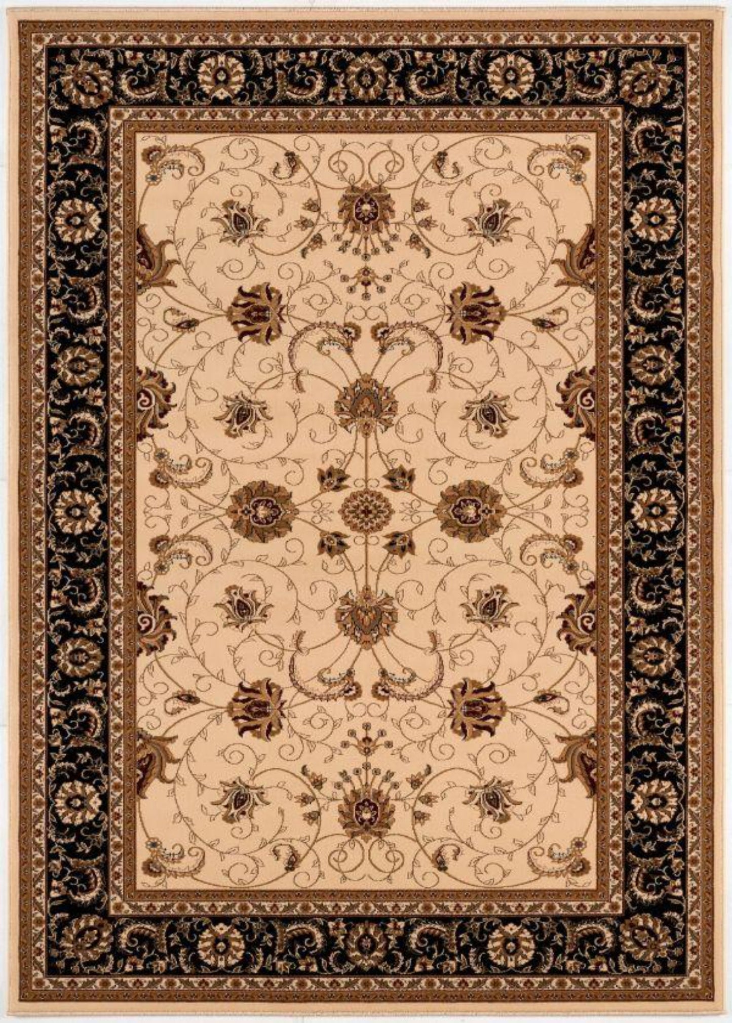 Tapis Persan Majestic Beige Noir