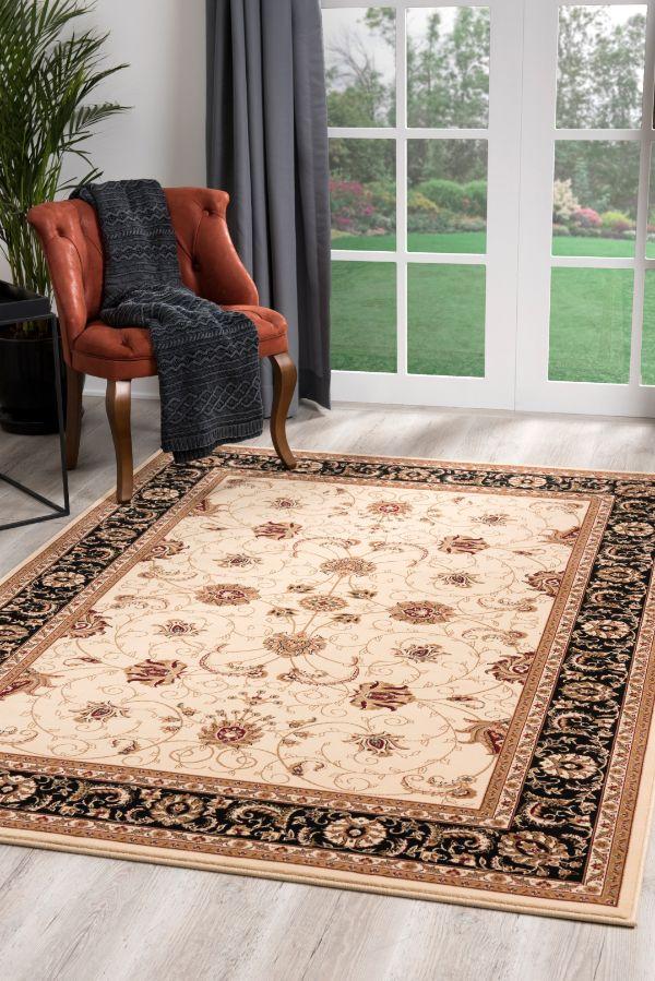 Tapis Persan Majestic Beige Noir