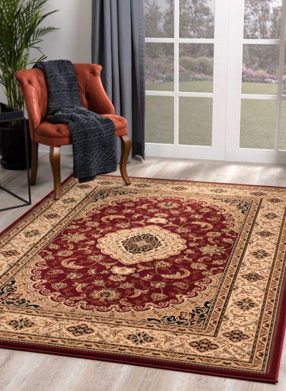 Majestic Persian Traditional Red Rug