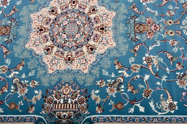 Alfombra interior tradicional marroquí azul real