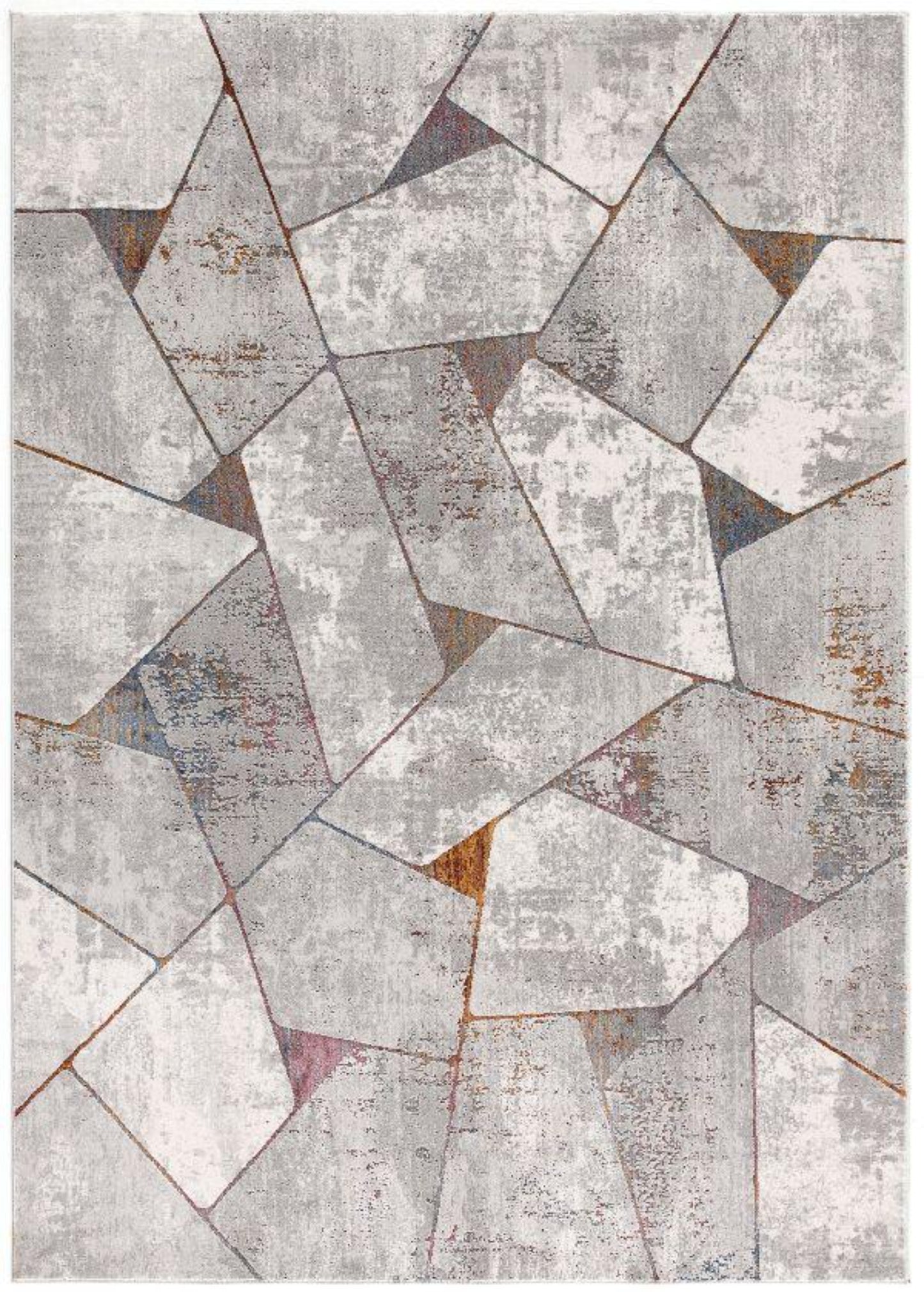 Sardini Geometric Contemporary Grey Rug