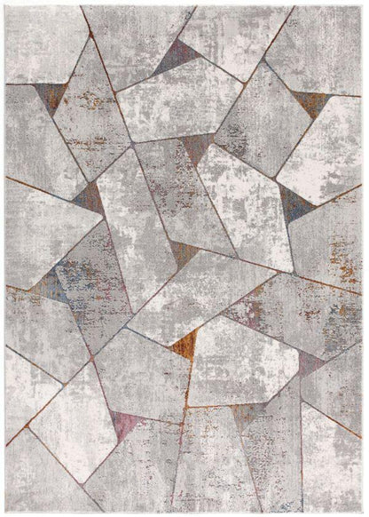 Sardini Geometric Contemporary Grey Rug
