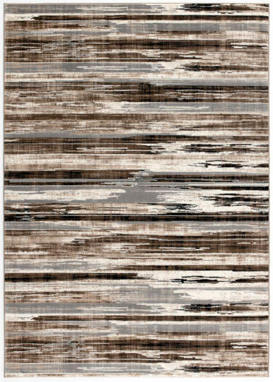 Montage Abstract Brown Rug