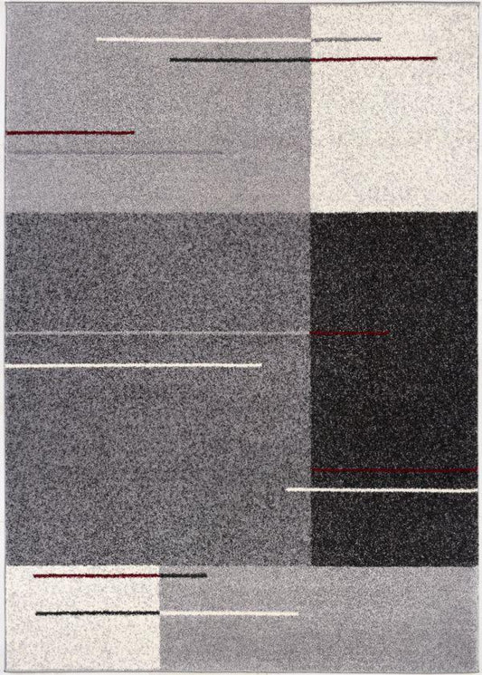 Tapis gris Mid-Century Nova