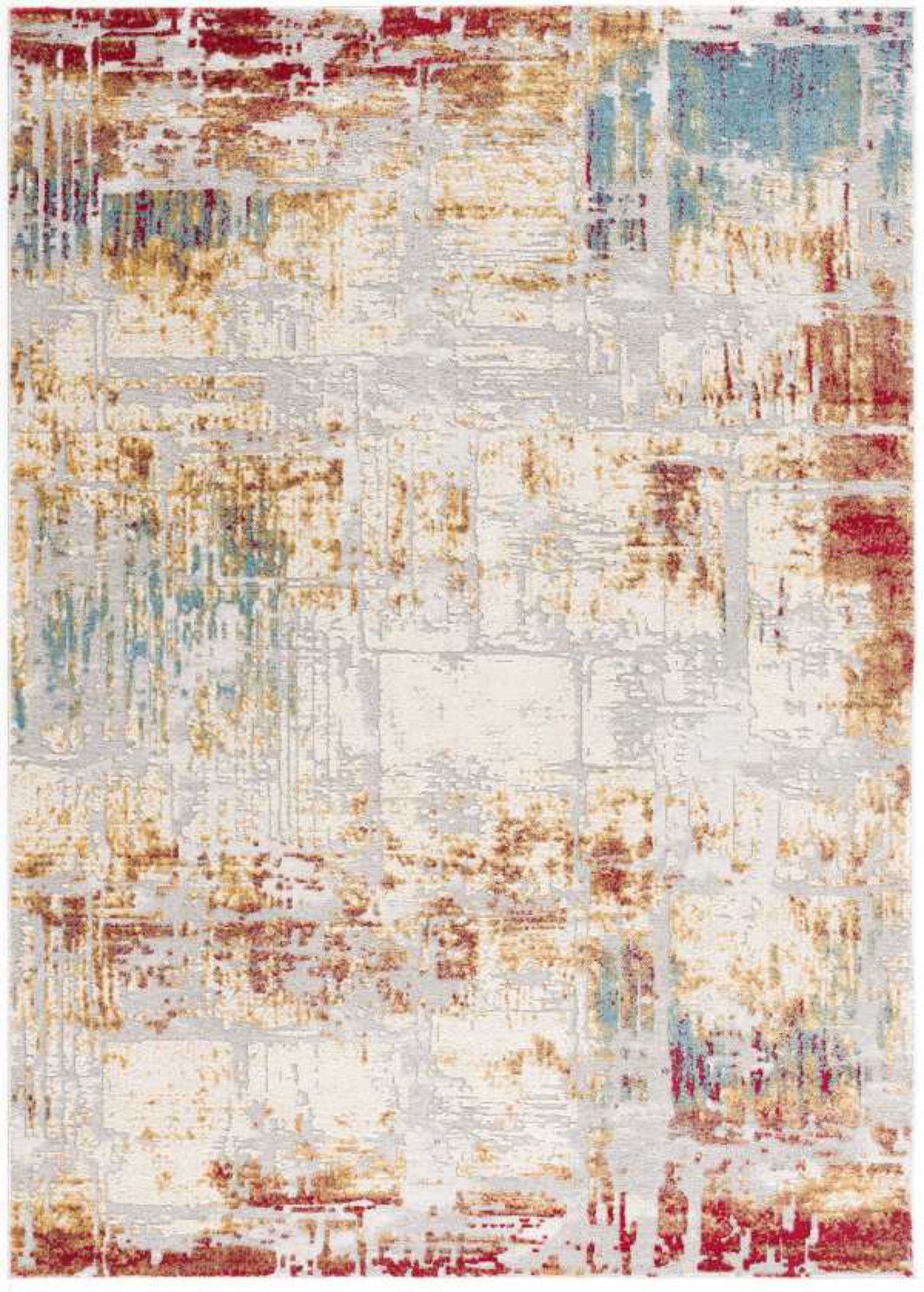 Tapis beige contemporain abstrait Vogue