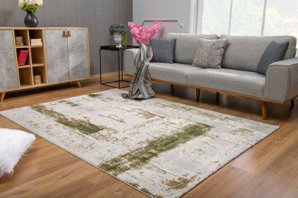 Vogue Collection Modern Abstract Area Rug and Runner - Green