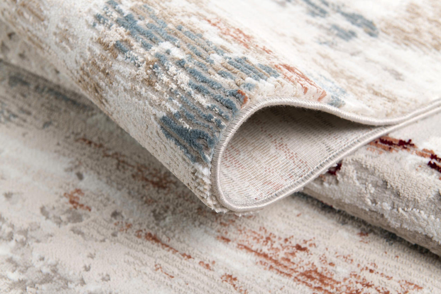 Tapis beige contemporain abstrait Cascade